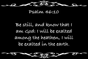 Psalm 46 10 3BW